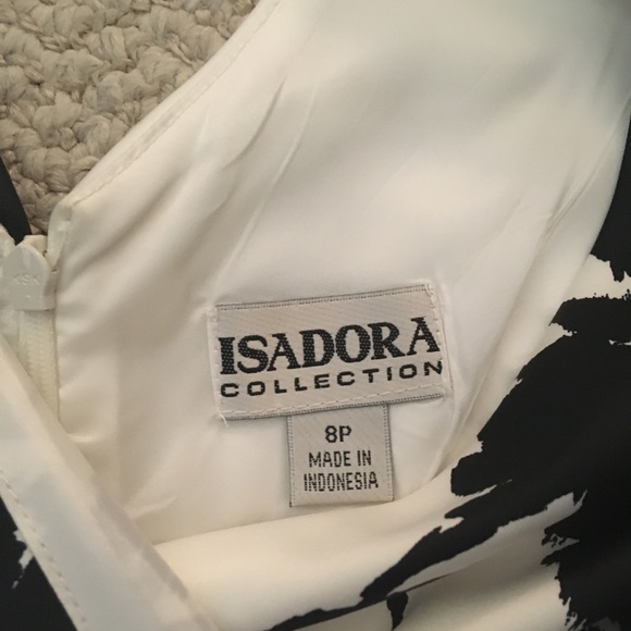 NWT Isadora Black White dress sz 8P - Picture 3 of 3
